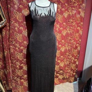 Sparkly Red Flame Maxi Dress